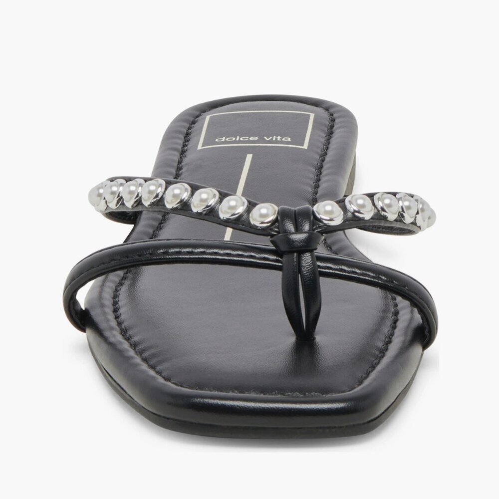 Dolce Vita Women's Lucca Imitation Pearl Flip Flop Size 8 New - Picture 7 of 16